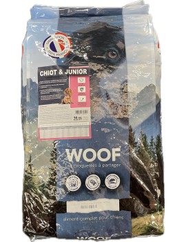 WOOF CHIOT ET JUNIOR SAC 14 KG